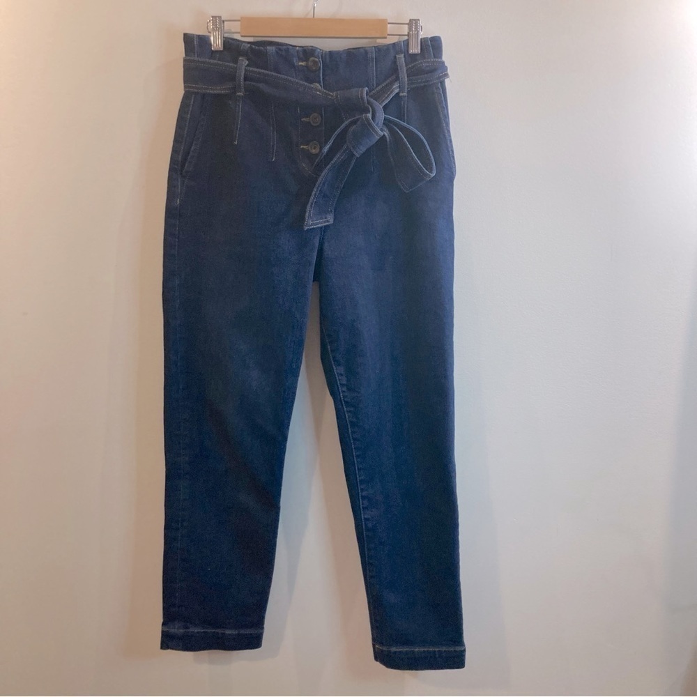 Boden High-Waisted Button-Up Jeans with Belt - Picture 3 of 16